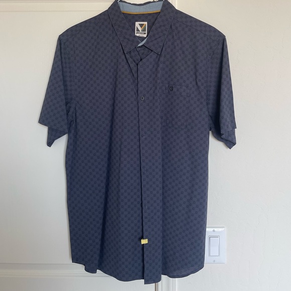 Gray and black button down - Picture 1 of 2